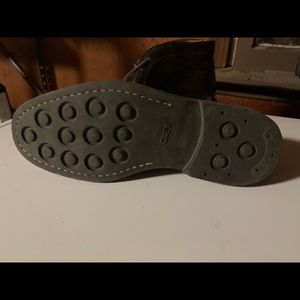 J Crew dark brown leather dress shoe boot size 9